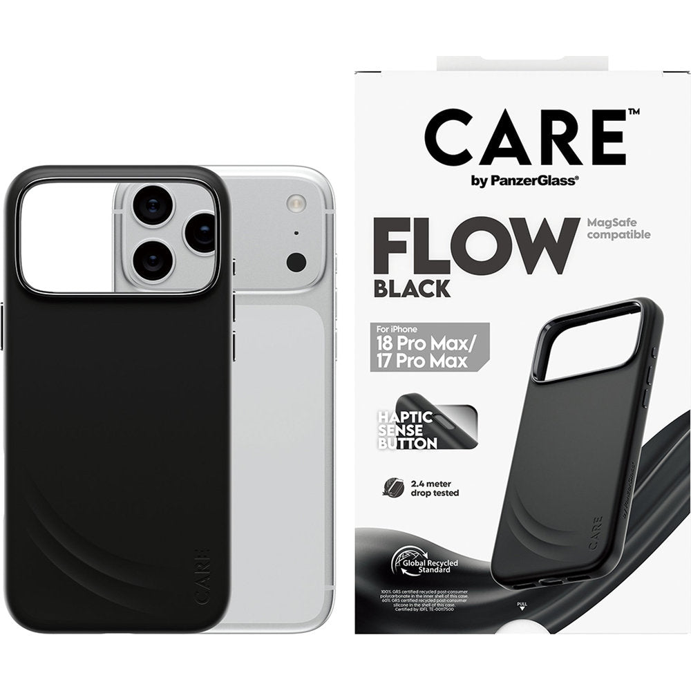 Handyhülle für iPhone 18 Pro Max / 17 Pro Max, CARE by PanzerGlass Flow mit MagSafe, Schwarz (2/6)