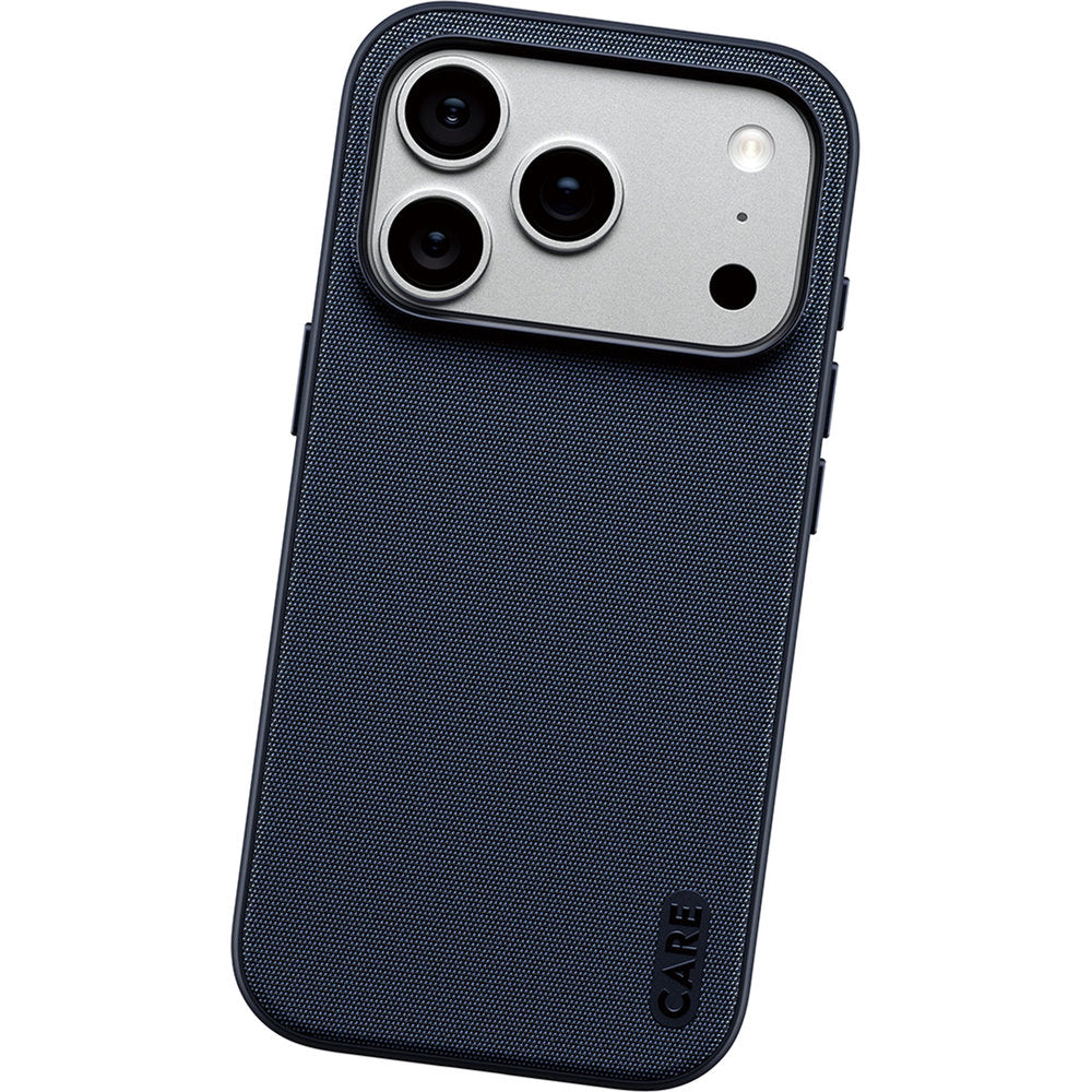 Handyhülle für iPhone 18 Pro / 17 Pro, PanzerGlass Fusion Fabric Case, Blau (1/6)