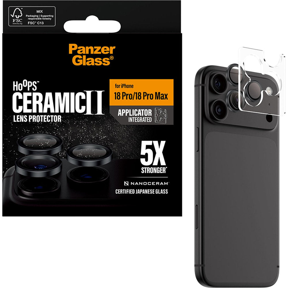Keramikglas mit Applikator für iPhone 18 Pro Max / 18 Pro, PanzerGlass Hoops Ceramic II (5/6)