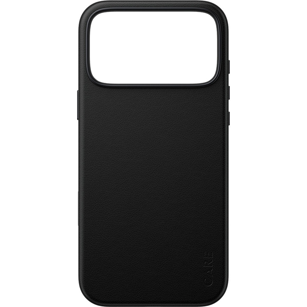 Handyhülle aus veganem Leder für iPhone 18 Pro Max / 17 Pro Max, CARE by PanzerGlass Solo Vegan Leather Case mit MagSafe, Schwarz (4/6)