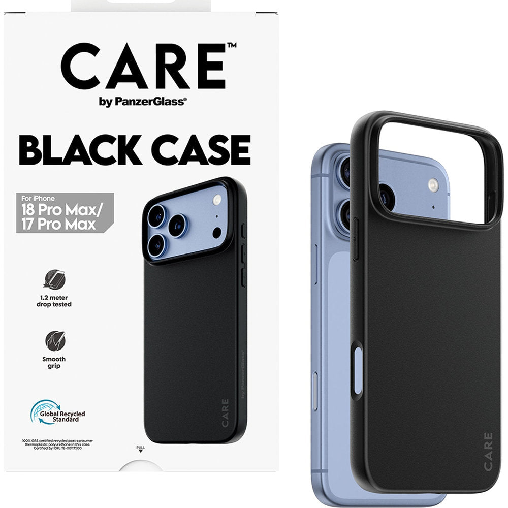 Handyhülle für iPhone 18 Pro Max / 17 Pro Max, CARE by PanzerGlass TPU Case, Schwarz (5/6)