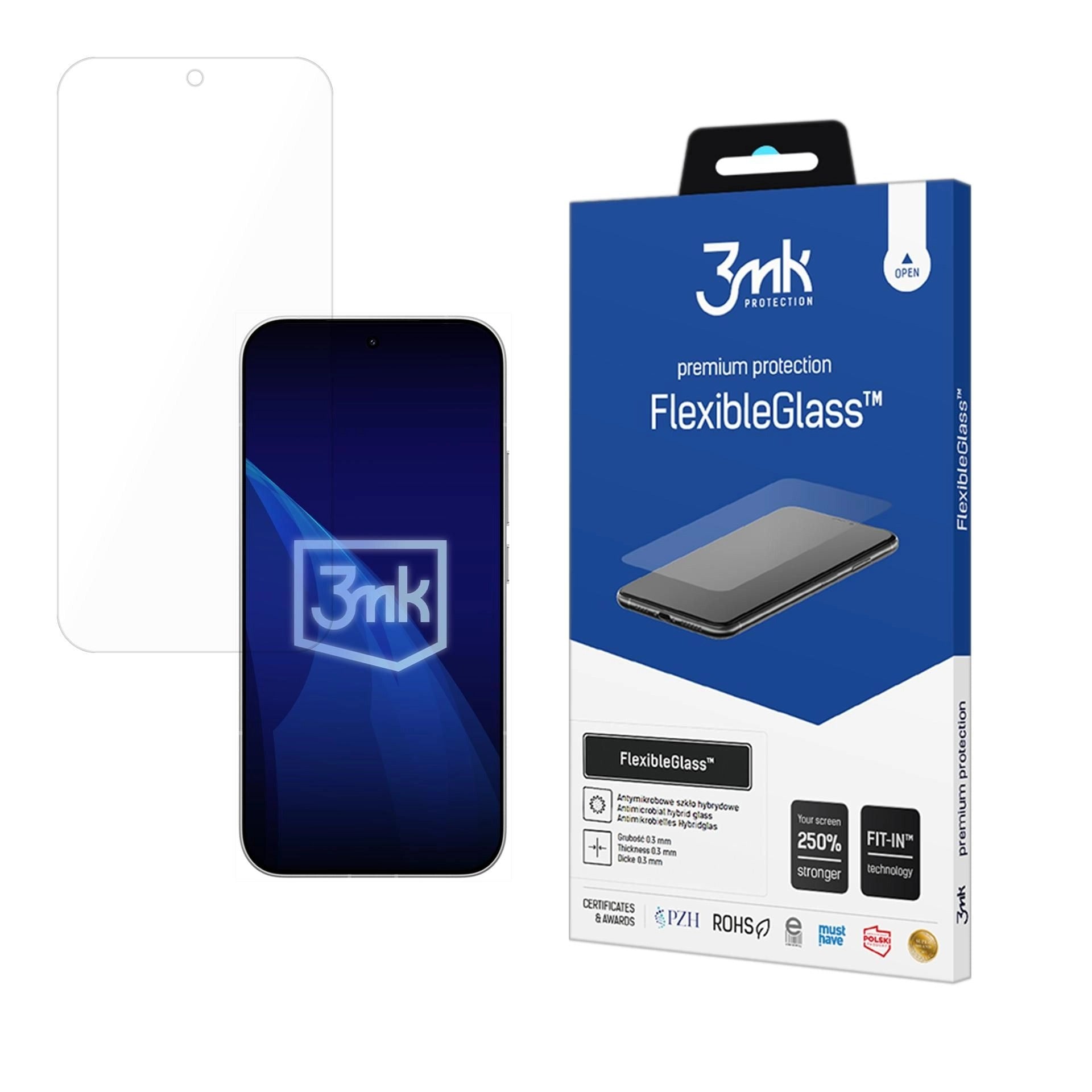 Hybridglas für Xiaomi POCO F9 Pro, 3mk FlexibleGlass (1/2)