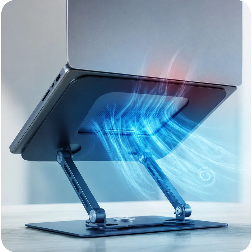 Laptop- und Tablet-Halterung für Geräte bis zu 17,3", 3mk Solid Stand 360°, (5/9)