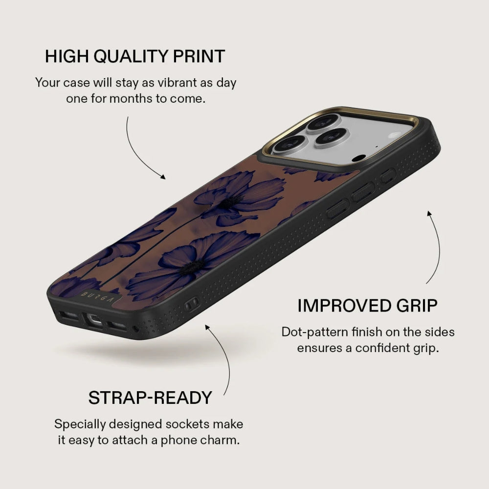 Handyhülle für iPhone 18 Pro Max, Burga Elite Dark MagSafe, Velvet Night Gold (6/8)