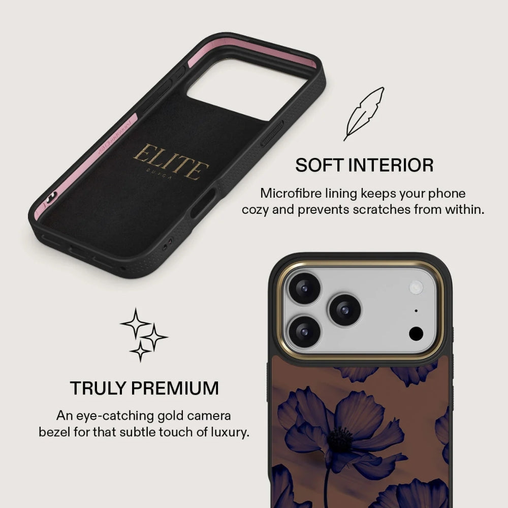 Handyhülle für iPhone 18 Pro, Burga Elite Dark MagSafe, Velvet Night Gold (7/8)