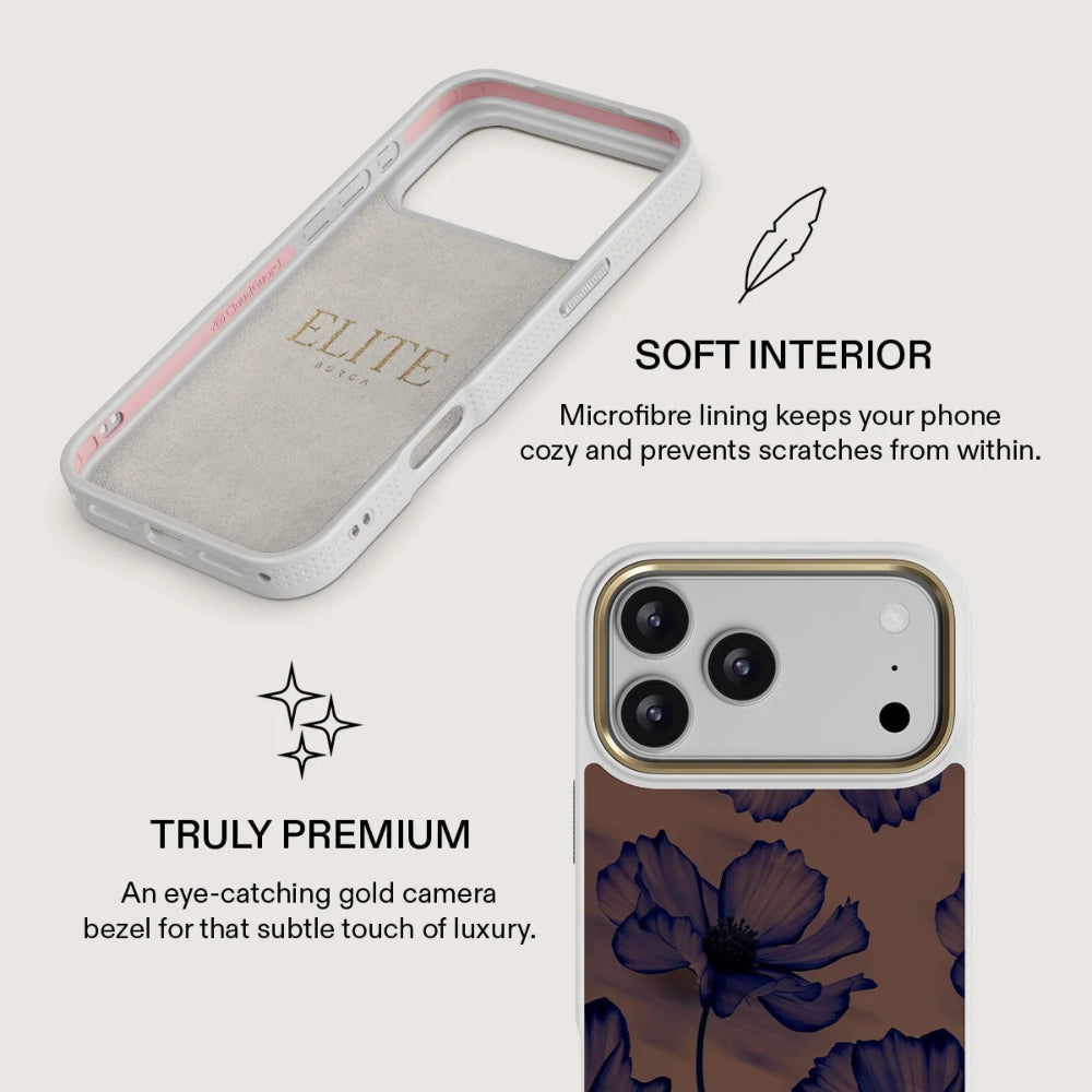 Handyhülle für iPhone 18 Pro Max, Burga Elite Light MagSafe, Velvet Night Gold (7/8)