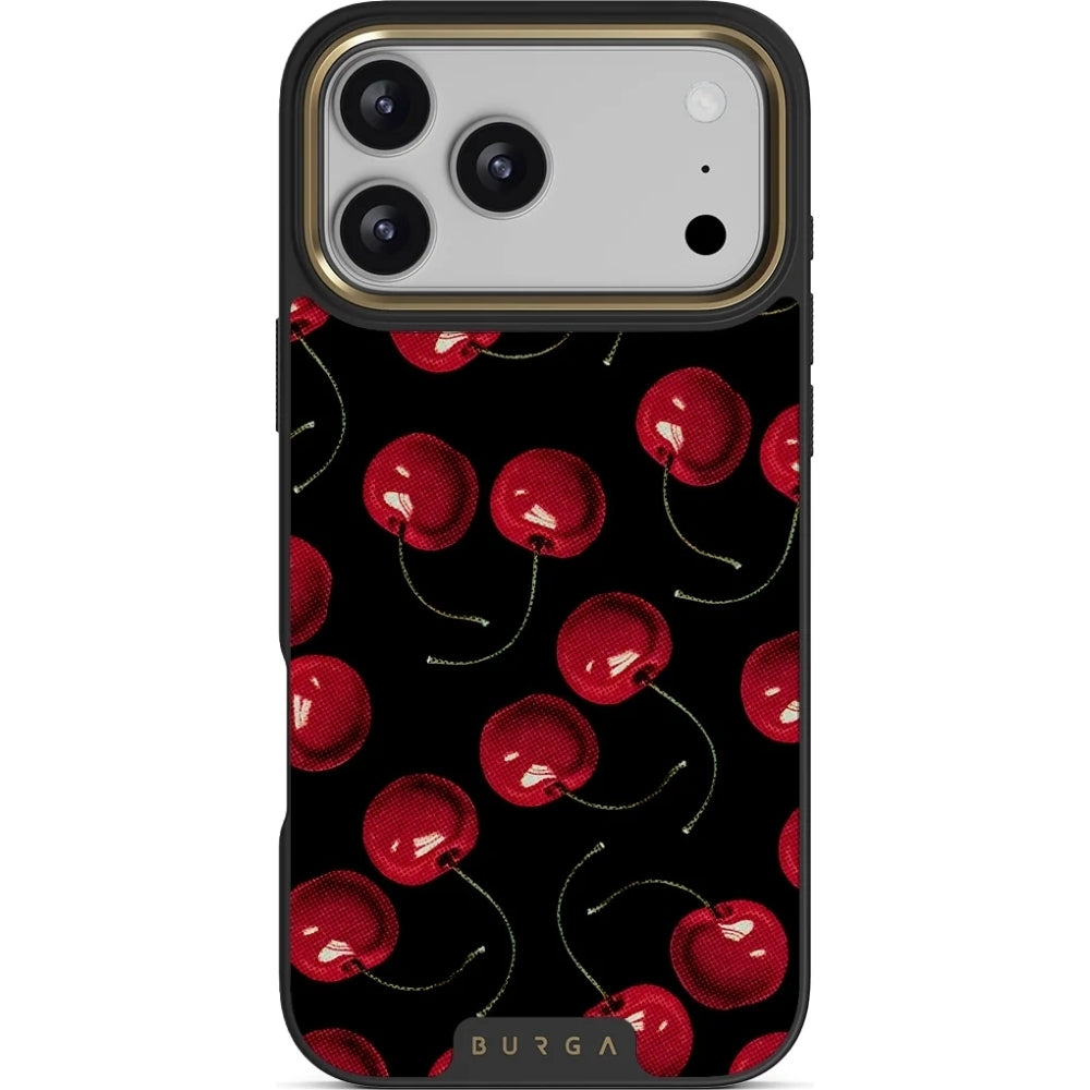 Handyhülle für iPhone 18 Pro Max, Burga Elite Dark MagSafe, Cherrybomb Gold (1/9)