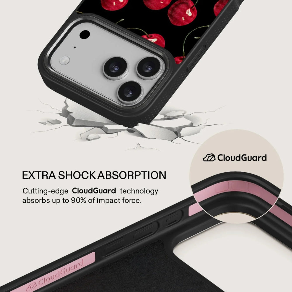 Handyhülle für iPhone 18 Pro Max, Burga Elite Dark MagSafe, Cherrybomb Gunmetal (4/8)