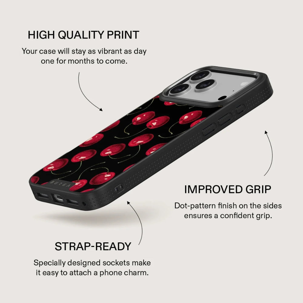 Handyhülle für iPhone 18 Pro, Burga Elite Dark MagSafe, Cherrybomb Gunmetal (6/8)