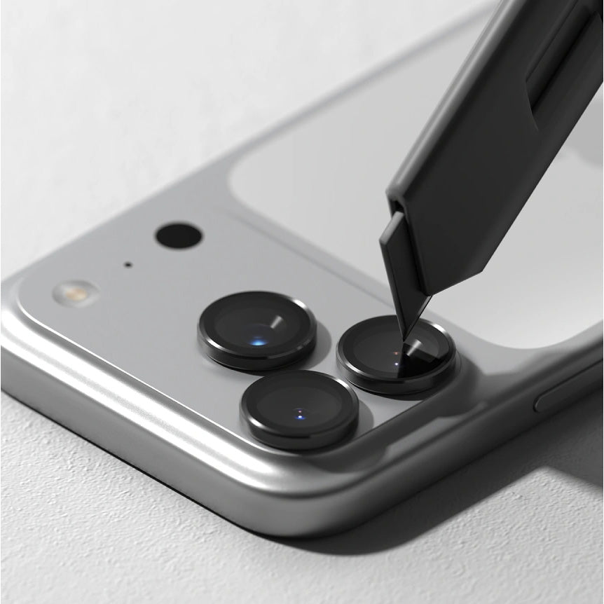 Kameraschutz Ringke Camera Lens Frame Glass für iPhone 18 Pro Max / 18 Pro, Schwarzer Rahmen (5/8)