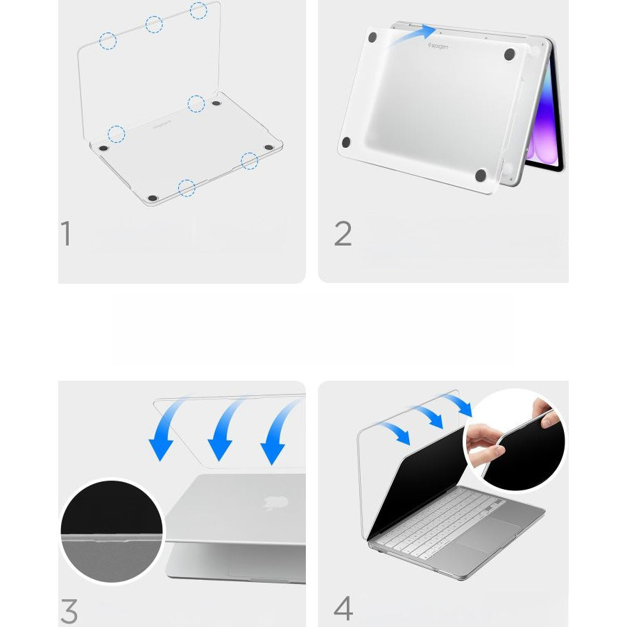Schutzhülle für MacBook Neo 13" A18 Pro 2026, Spigen Air Skin, Mattgelb