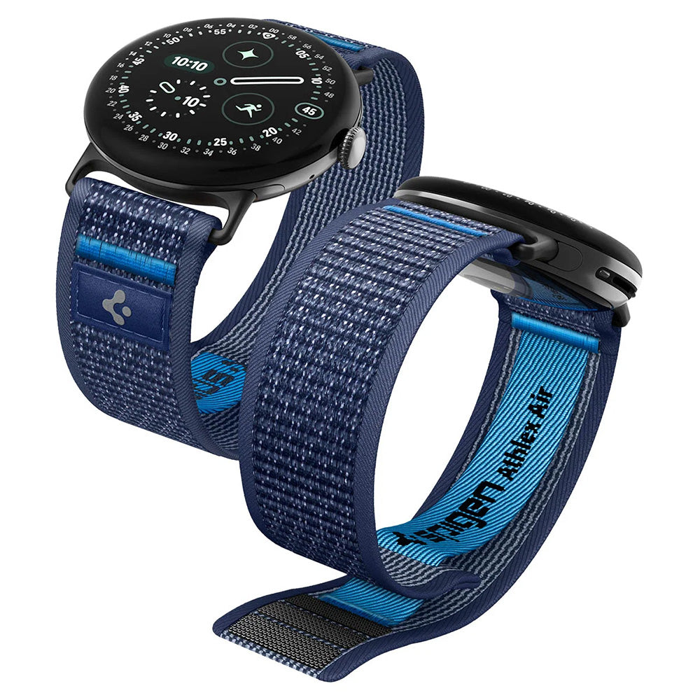 Armband für Google Pixel Watch (41 mm) / 5 (41mm) / 4 (41mm) / 3 (41mm) / 2 (41 mm), Spigen Athlex Air, Dunkelblau (1/15)