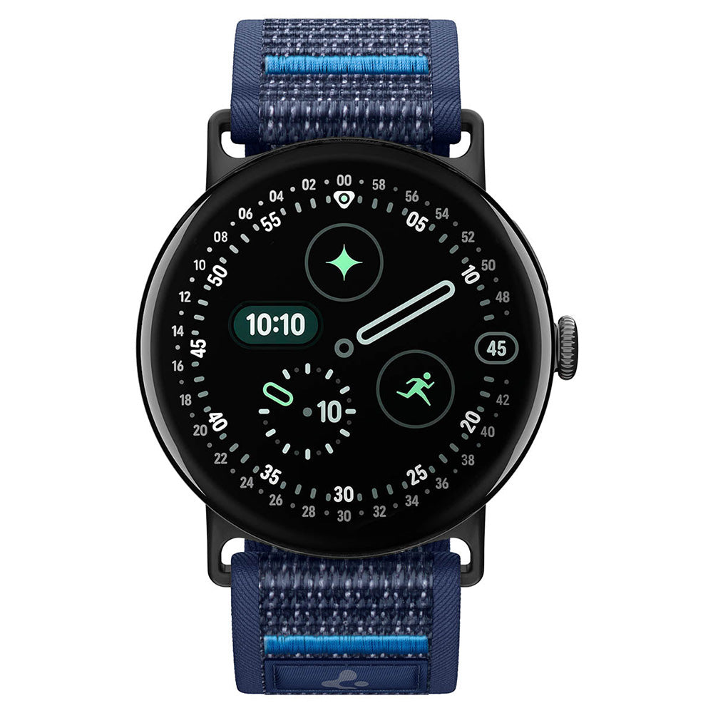 Armband für Google Pixel Watch (41 mm) / 5 (41mm) / 4 (41mm) / 3 (41mm) / 2 (41 mm), Spigen Athlex Air, Dunkelblau (14/15)