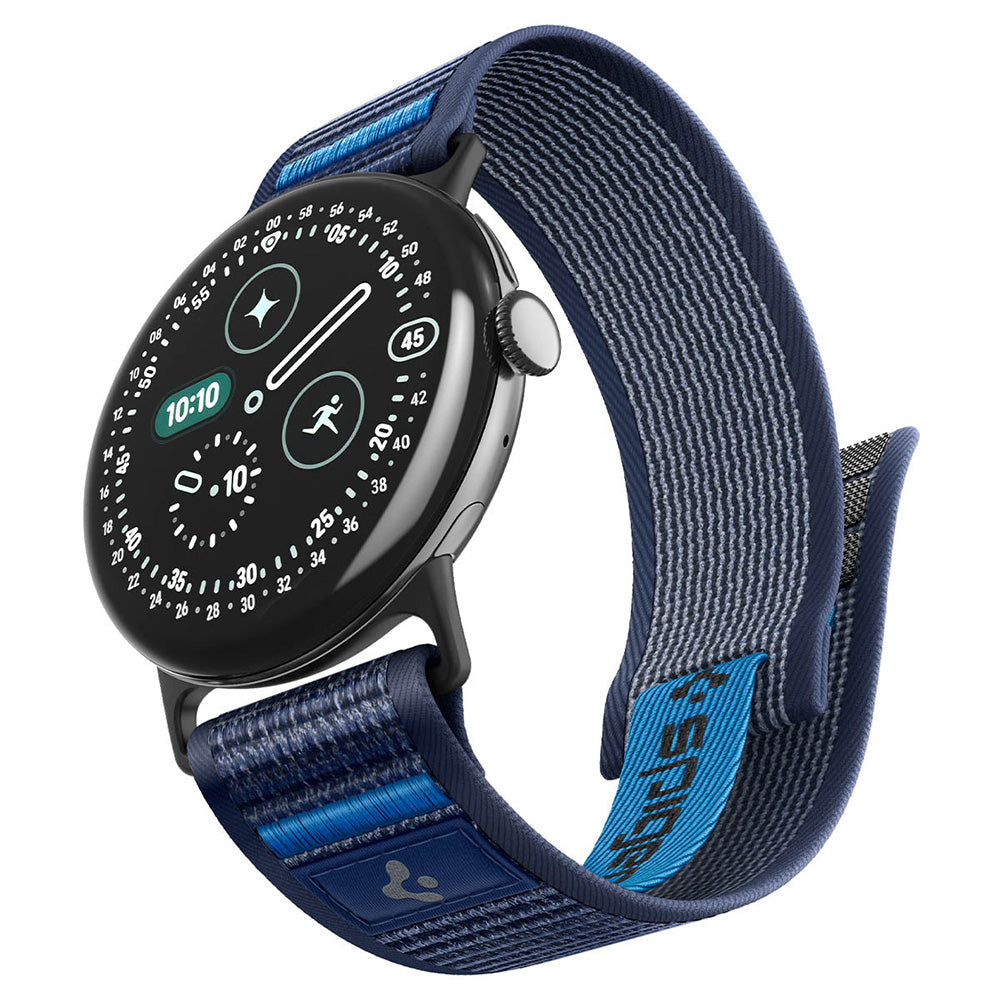 Armband für Google Pixel Watch (41 mm) / 5 (41mm) / 4 (41mm) / 3 (41mm) / 2 (41 mm), Spigen Athlex Air, Dunkelblau (13/15)