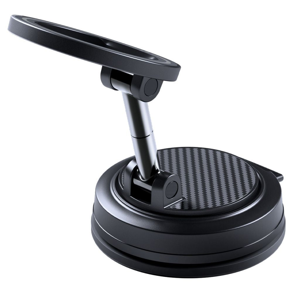Magnetische Autohalterung für MagSafe für Smartphone, für Armaturenbrett oder Windschutzscheibe, Spigen STK100 VacuumLock Magnetic Car Mount, Schwarz