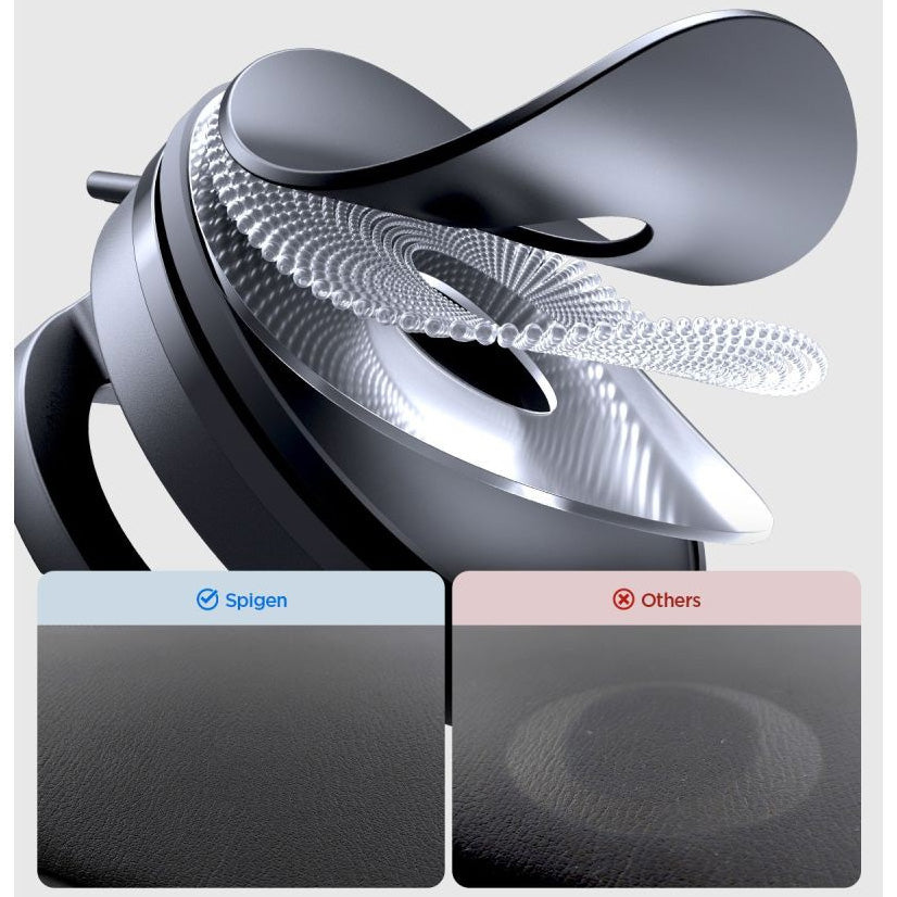 Magnetische Autohalterung für MagSafe für Smartphone, für Armaturenbrett oder Windschutzscheibe, Spigen STK100 VacuumLock Magnetic Car Mount, Schwarz