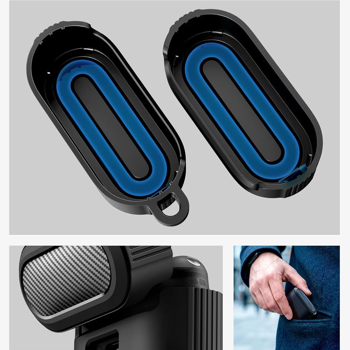 Schutzhülle für Sony WF-1000XM6, Spigen Rugged Armor, Schwarz