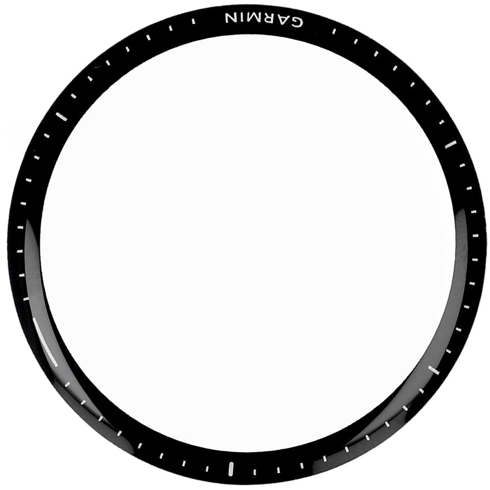 Gehärtetes Glas Hofi Hybrid Pro+ für Garmin Forerunner 965, Schwarzer Rahmen