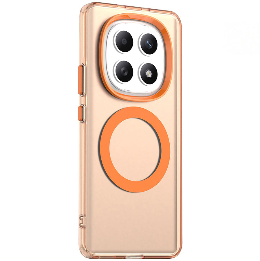 Handyhülle für Xiaomi Redmi Note 15 4G / Redmi Note 15 5G / POCO M8 5G, Techsuit CandyCase MagSafe, Orange