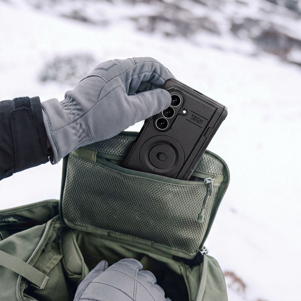 Handyhülle 360° für Galaxy Z Fold8 Ultra, Tech- Protect Kevlar Pro MagSafe, Schwarz (8/9)