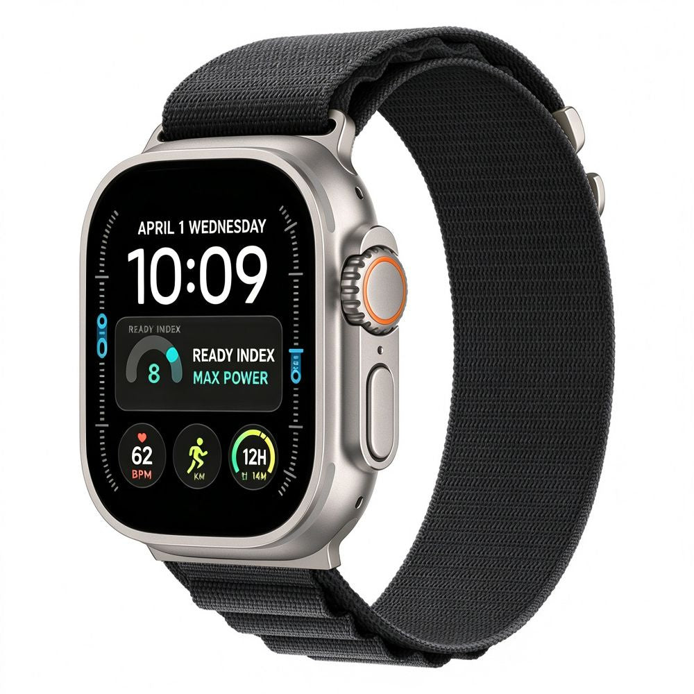Armband für Apple Watch 49/46/45/44 mm, Tech Protect Nylon Pro, Schwarz (2/7)