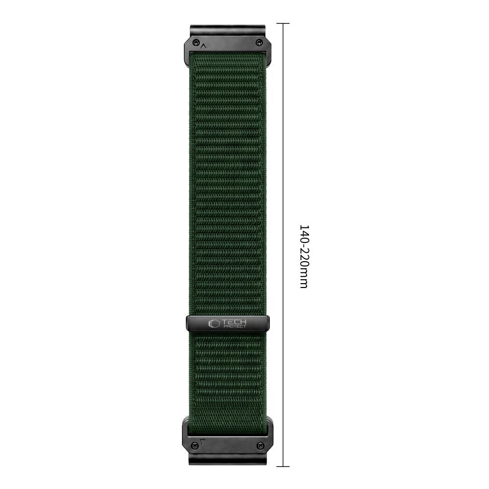 Armband für QuickFit 22 mm, Tech-Protect NylonLoop, Grün (3/9)