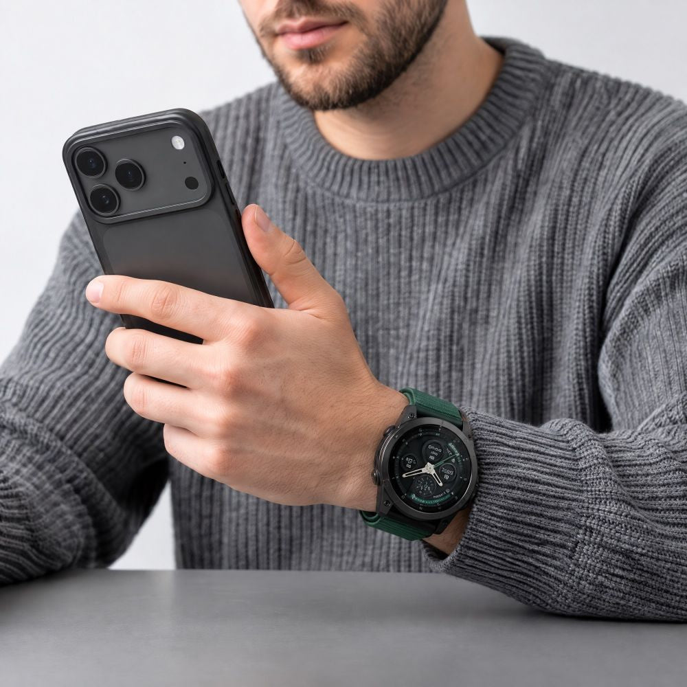 Armband für QuickFit 22 mm, Tech-Protect NylonLoop, Grün (4/9)