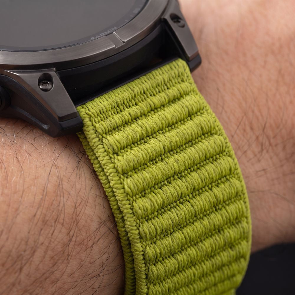 Armband für QuickFit 26 mm, Tech Protect NylonLoop, Grün (7/9)