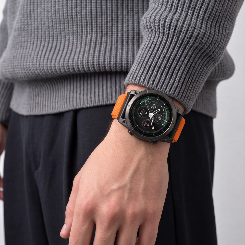 Armband für QuickFit 26 mm, Tech Protect NylonLoop, Orange (6/10)