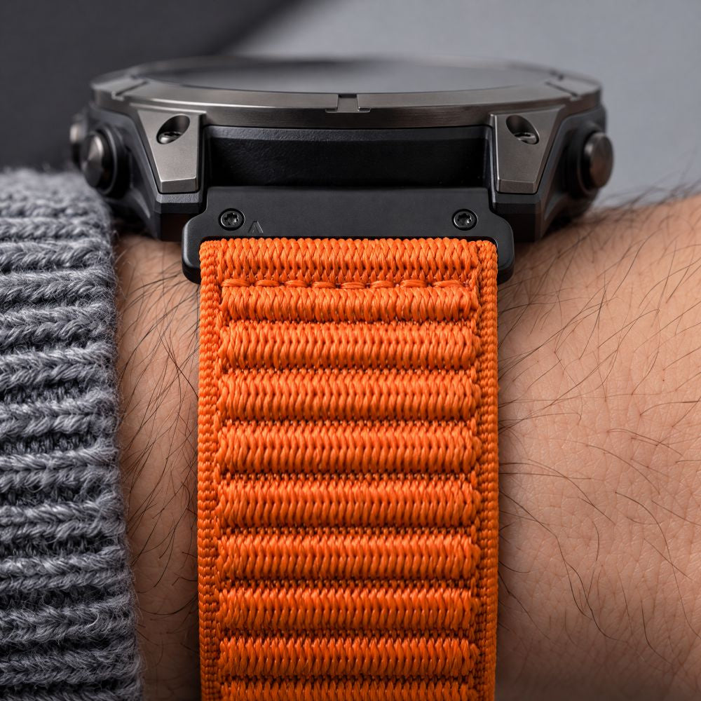 Armband für QuickFit 26 mm, Tech Protect NylonLoop, Orange (7/10)
