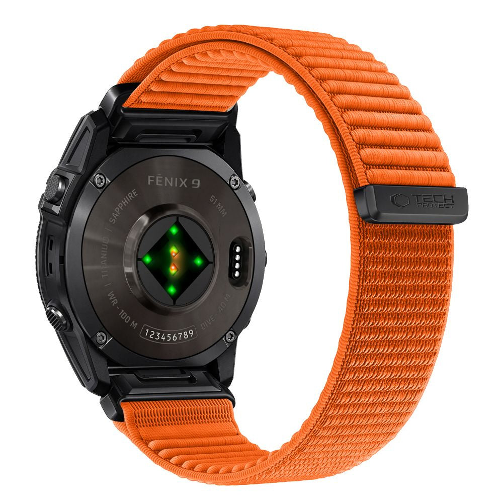 Armband für QuickFit 26 mm, Tech Protect NylonLoop, Orange (1/10)