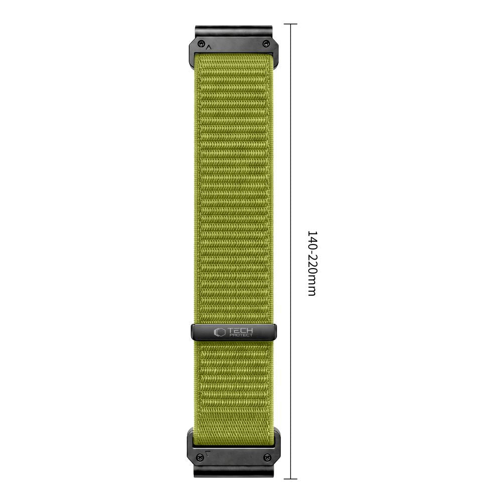 Armband für QuickFit 26 mm, Tech Protect NylonLoop, Grün (4/9)