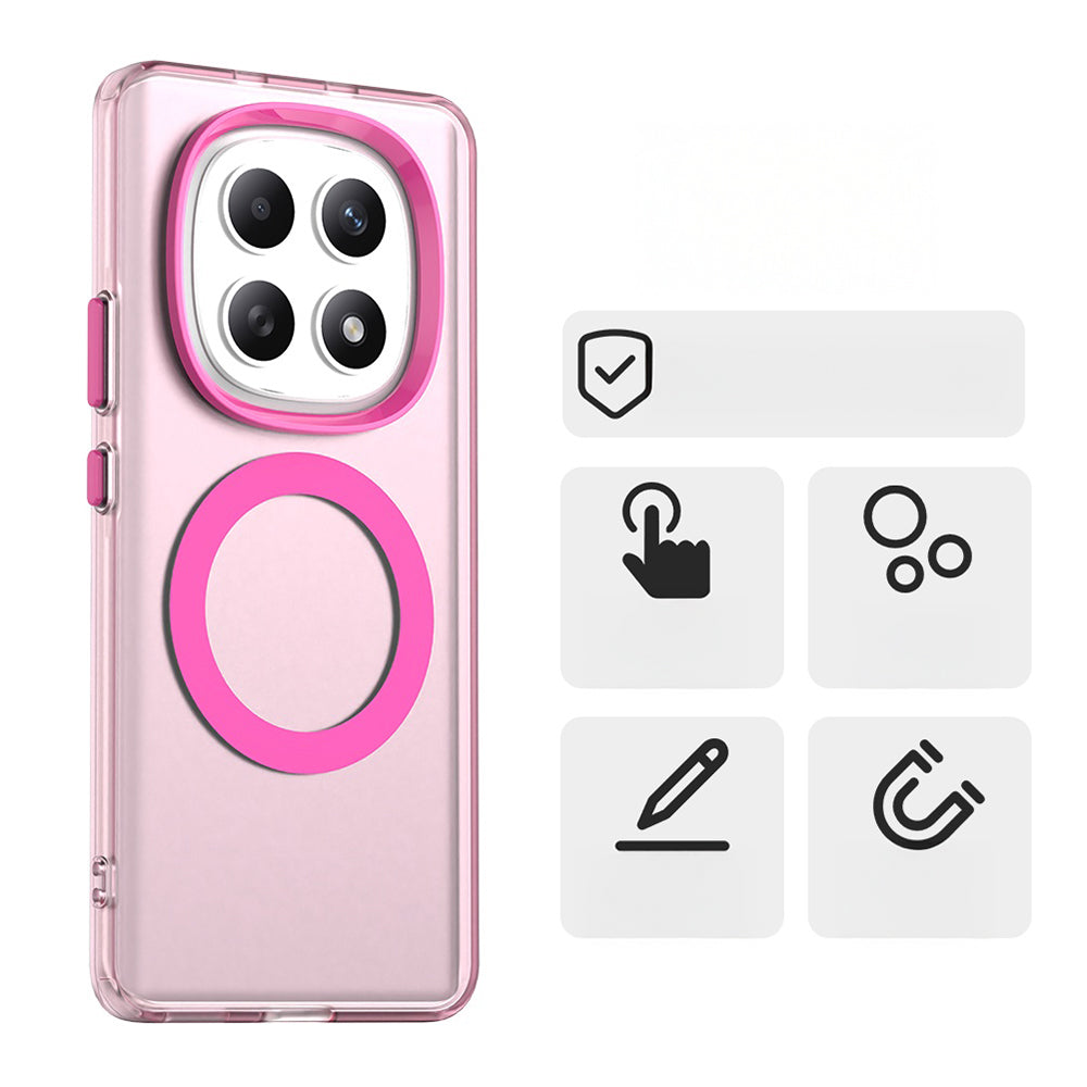 Handyhülle für Xiaomi Redmi Note 15 4G / Redmi Note 15 5G / POCO M8 5G, Techsuit CandyCase MagSafe, Rosa