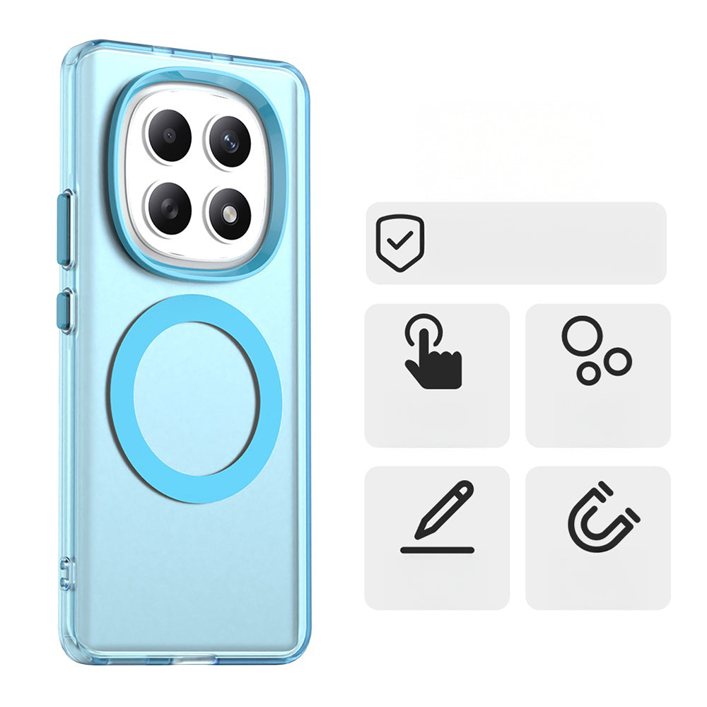 Handyhülle für Xiaomi Redmi  Note 15 4G / Redmi  Note 15 5G / POCO M8 5G, Techsuit CandyCase MagSafe, Blau