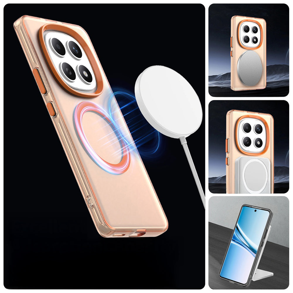 Handyhülle für Xiaomi Redmi Note 15 4G / Redmi Note 15 5G / POCO M8 5G, Techsuit CandyCase MagSafe, Orange