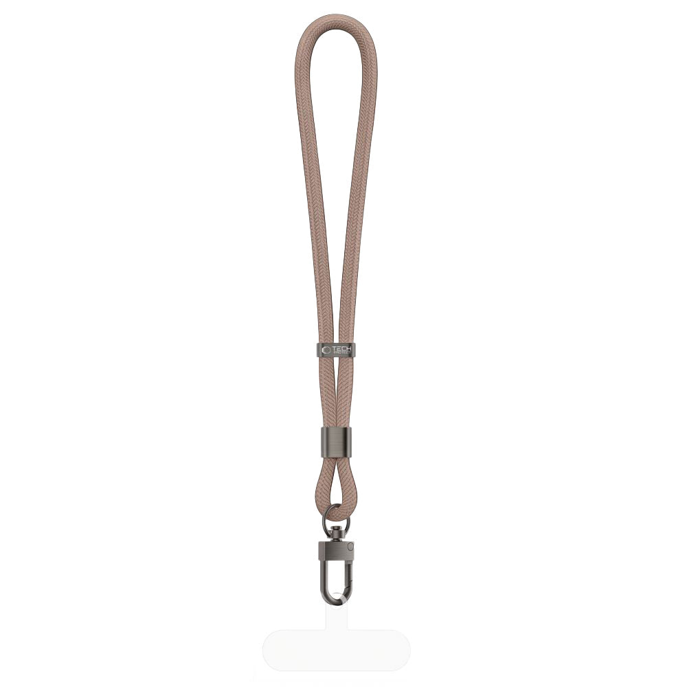 Handy Lanyard für das Handgelenk, universell, Tech-Protect C11S Rope Wrist Strap, Beige