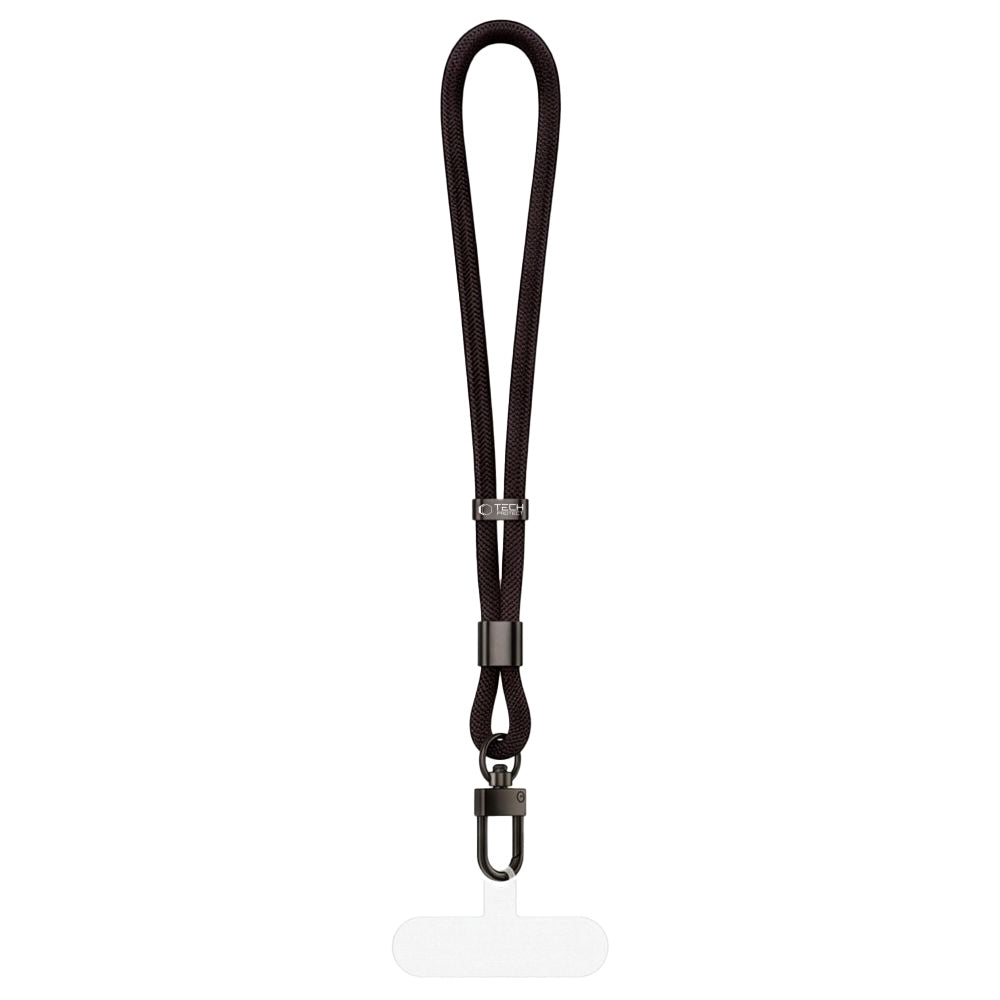 Handy Lanyard für das Handgelenk, universell, Tech-Protect C11S Rope Wrist Strap, Schwarz