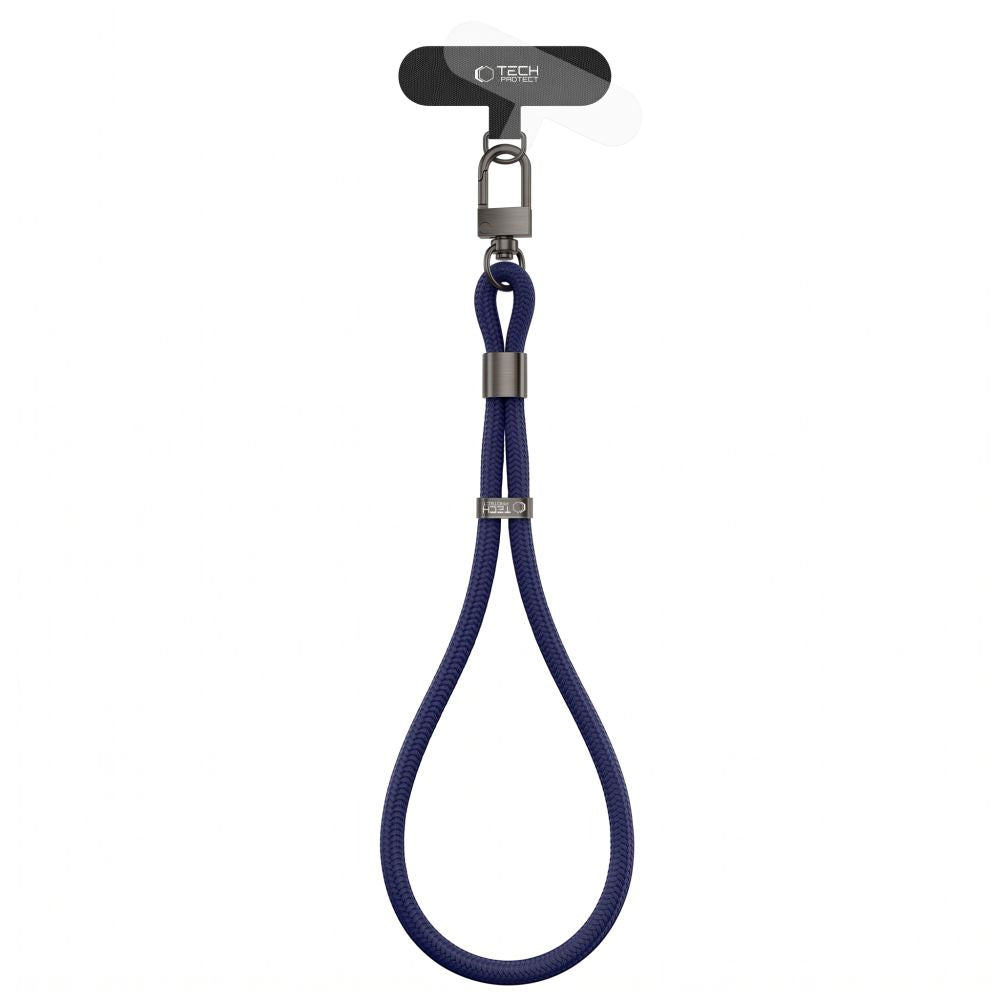 Handy Lanyard für das Handgelenk, universell, Tech-Protect C11S Rope Wrist Strap, Dunkelblau