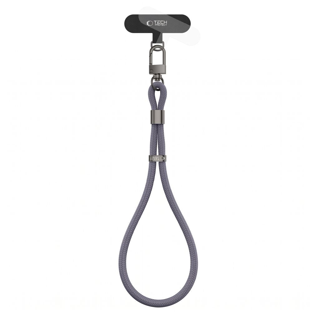 Handy Lanyard für das Handgelenk, universell, Tech-Protect C11S Rope Wrist Strap, Grau