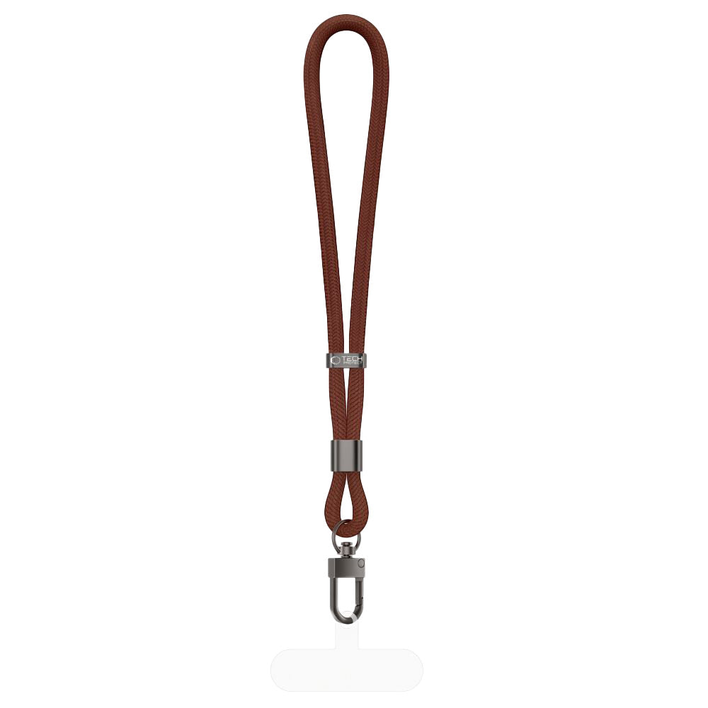 Handy Lanyard für das Handgelenk, universell, Tech-Protect C11S Rope Wrist Strap, Braun