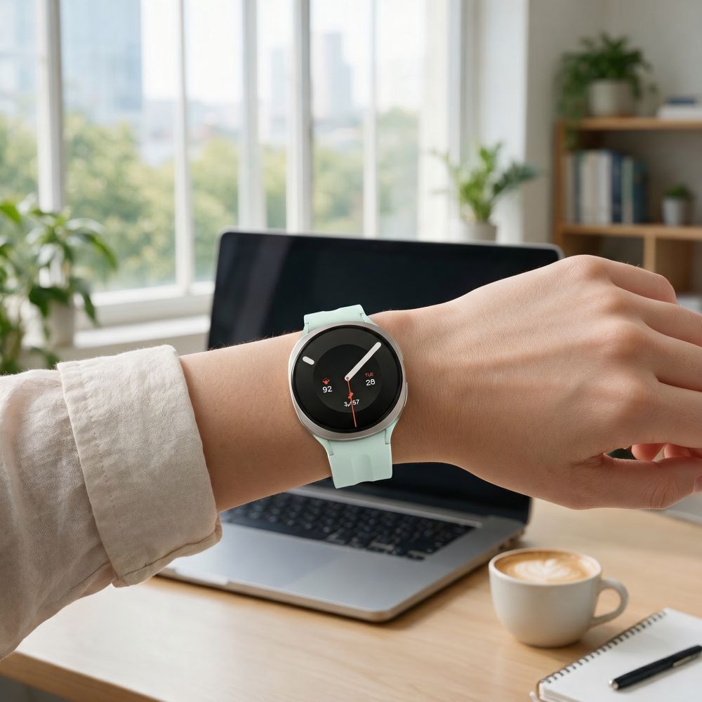 Silikon Armband für Samsung Galaxy Watch 9 40 mm / 44 mm / 8 40 mm / 44 mm / 8 Classic 46 mm, Tech-Protect Silicone Evo, Grün