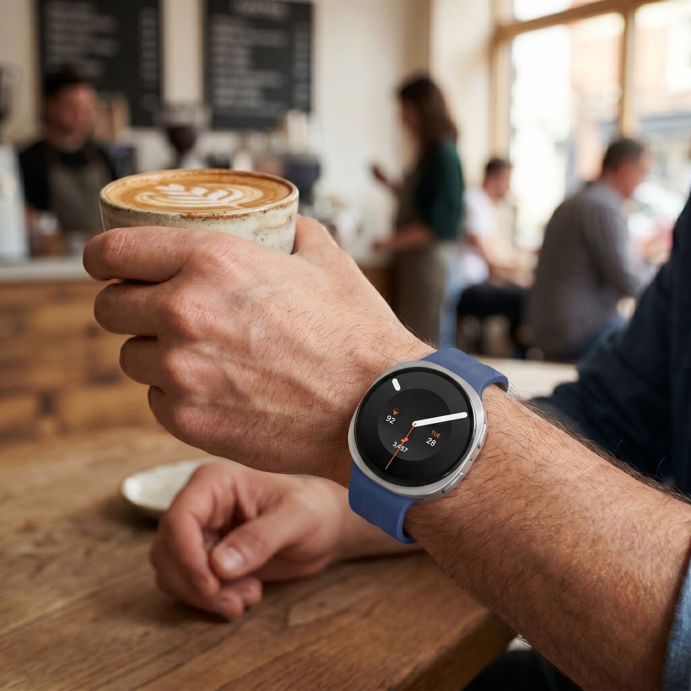 Silikon Armband für Samsung Galaxy Watch 9 40 mm / 44 mm / 8 40 mm / 44 mm / 8 Classic 46 mm, Tech-Protect Silicone Evo, Dunkelblau