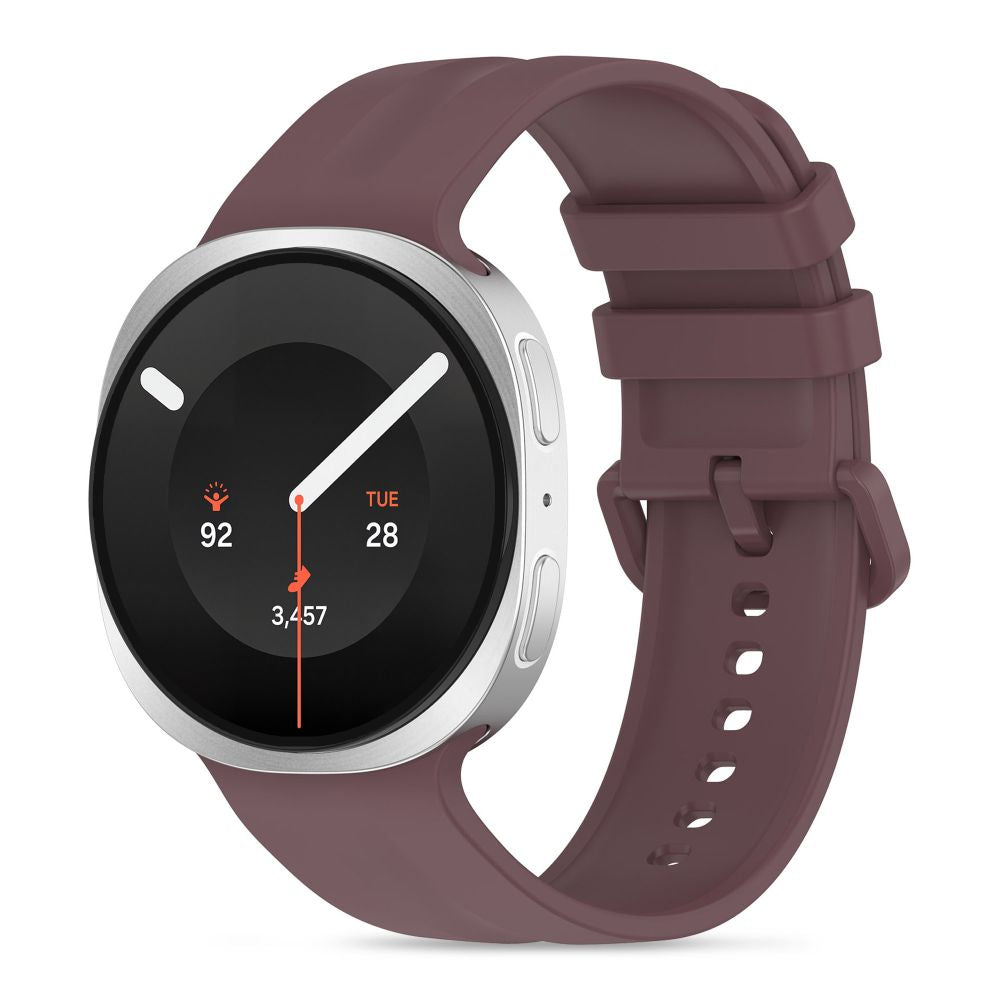 Silikon Armband für Samsung Galaxy Watch 9 40 mm / 44 mm / 8 40 mm / 44 mm / 8 Classic 46 mm, Tech-Protect Silicone Evo, Violett