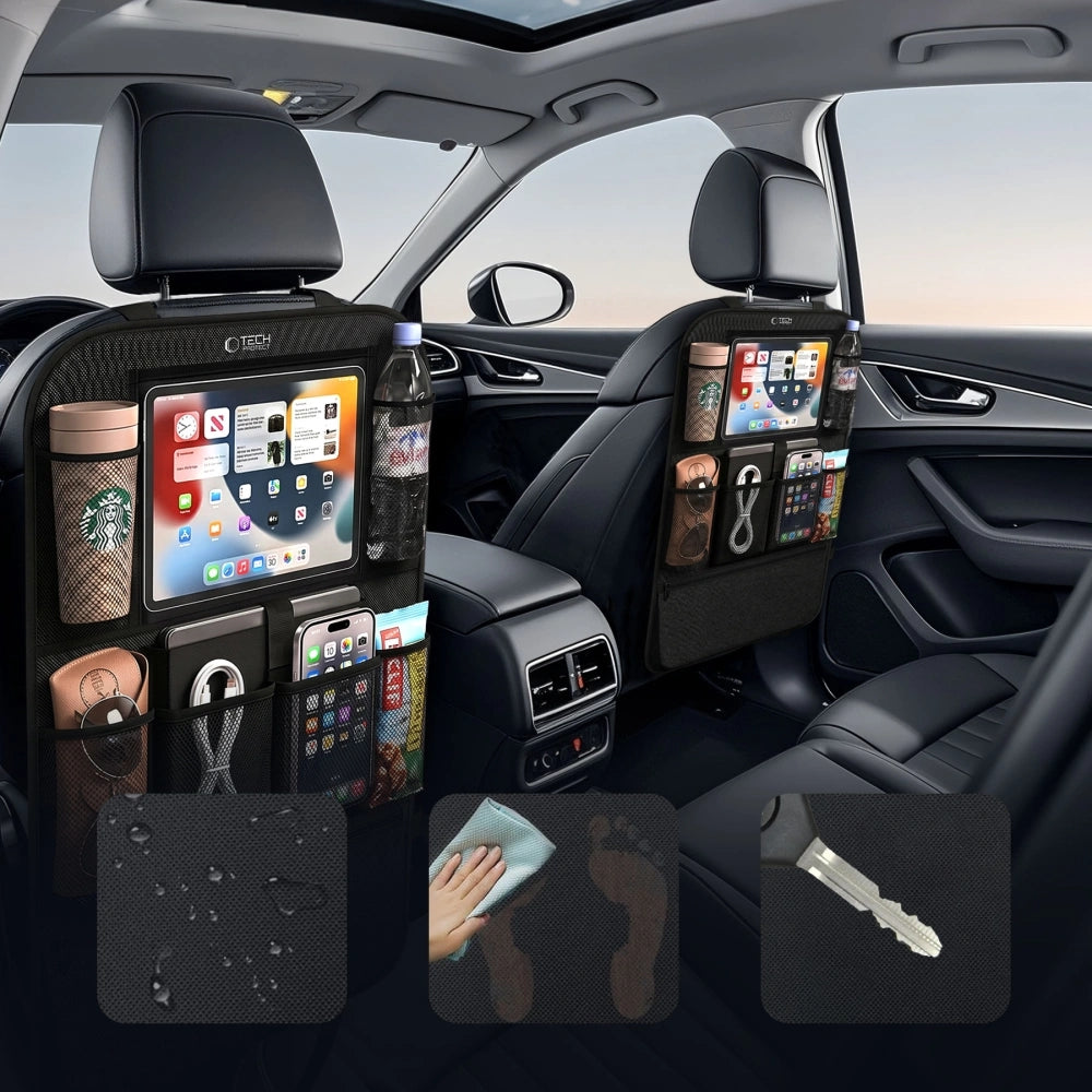 Organizer für die Rückenlehne im Auto, Tech-Protect UCA200, Schwarz