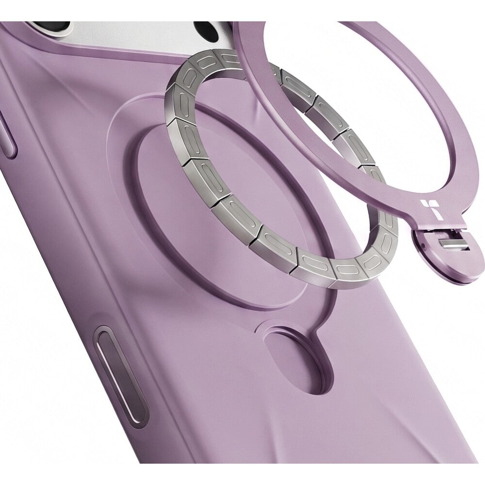Handyhülle mit 360° drehbarem Standfuß mit MagSafe für iPhone 18 Pro Max / 17 Pro Max, Torras Q3 Silicone, Violett (3/9)
