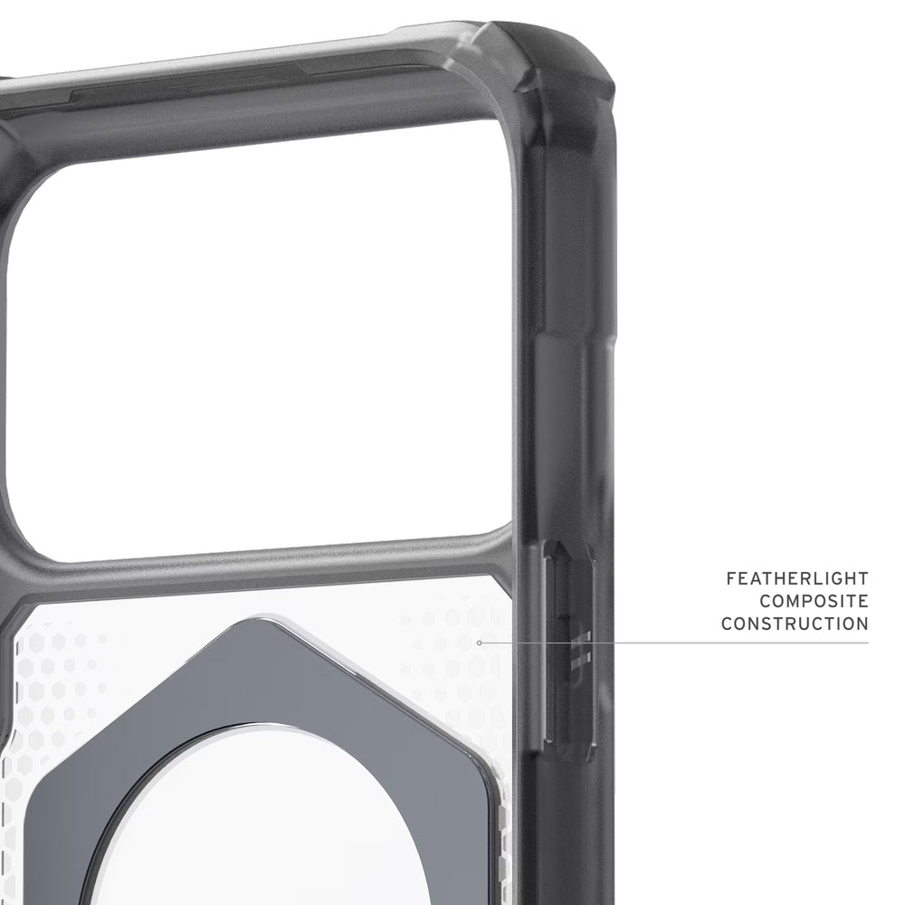 Handyhülle mit Ring für iPhone 18 Pro Max / 17 Pro Max, UAG Plasma XTE 360 mit MagSafe, Transparent und Grau mit orangem Element (6/11)