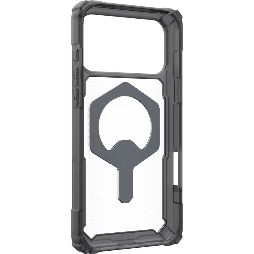 Handyhülle mit Ring für iPhone 18 Pro Max / 17 Pro Max, UAG Plasma XTE 360 mit MagSafe, Transparent und Grau mit orangem Element (8/11)