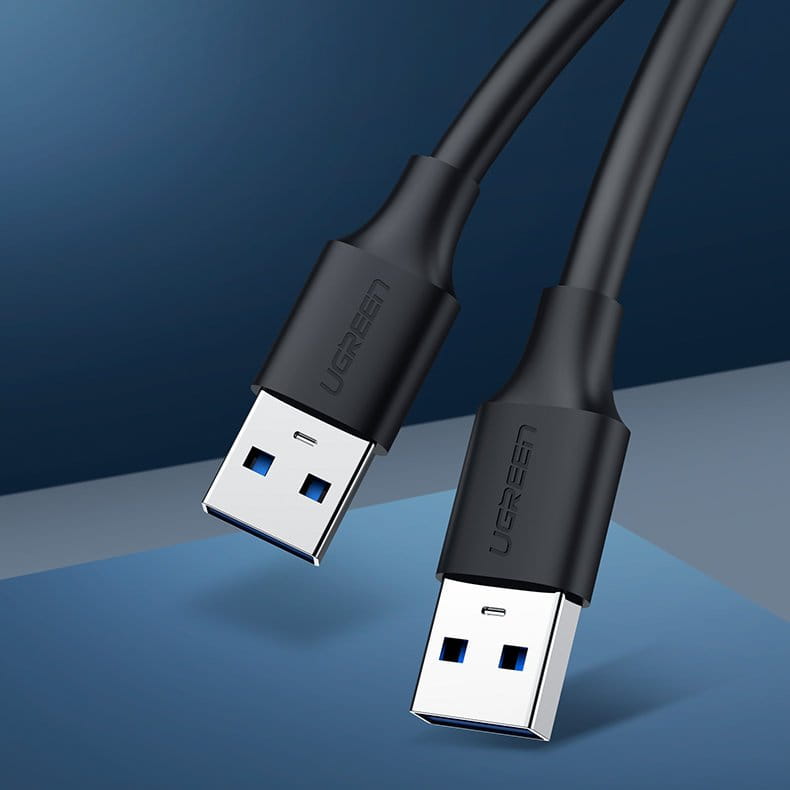 Kabel Ugreen USB 2.0 (Stecker) zu USB 2.0 (Stecker), 0.5m, Schwarz