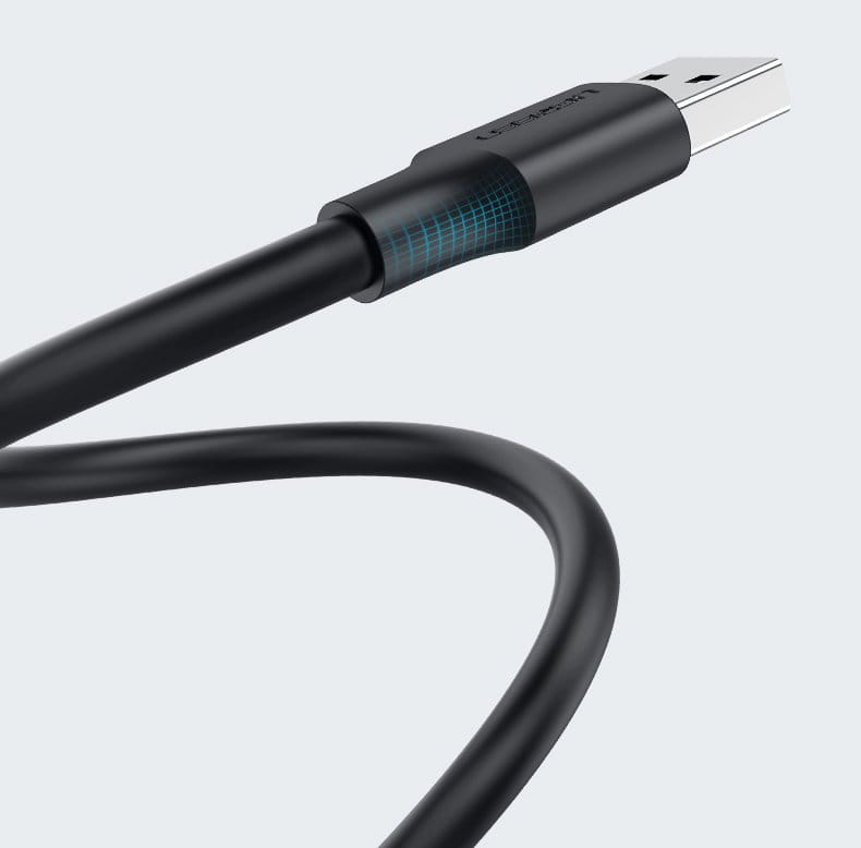 Kabel Ugreen USB 2.0 (Stecker) zu USB 2.0 (Stecker), 0.5m, Schwarz