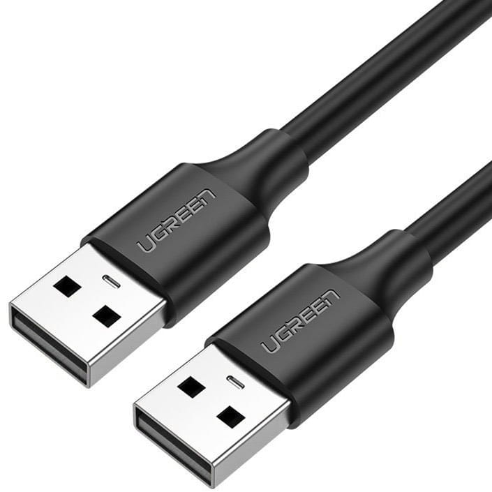 Kabel Ugreen USB 2.0 (Stecker) zu USB 2.0 (Stecker), 1m, Schwarz